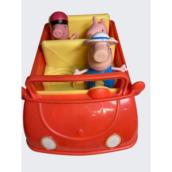Peppa Pig Red Talking Car By Mattel with 3 Figures - Picture 4 of 15